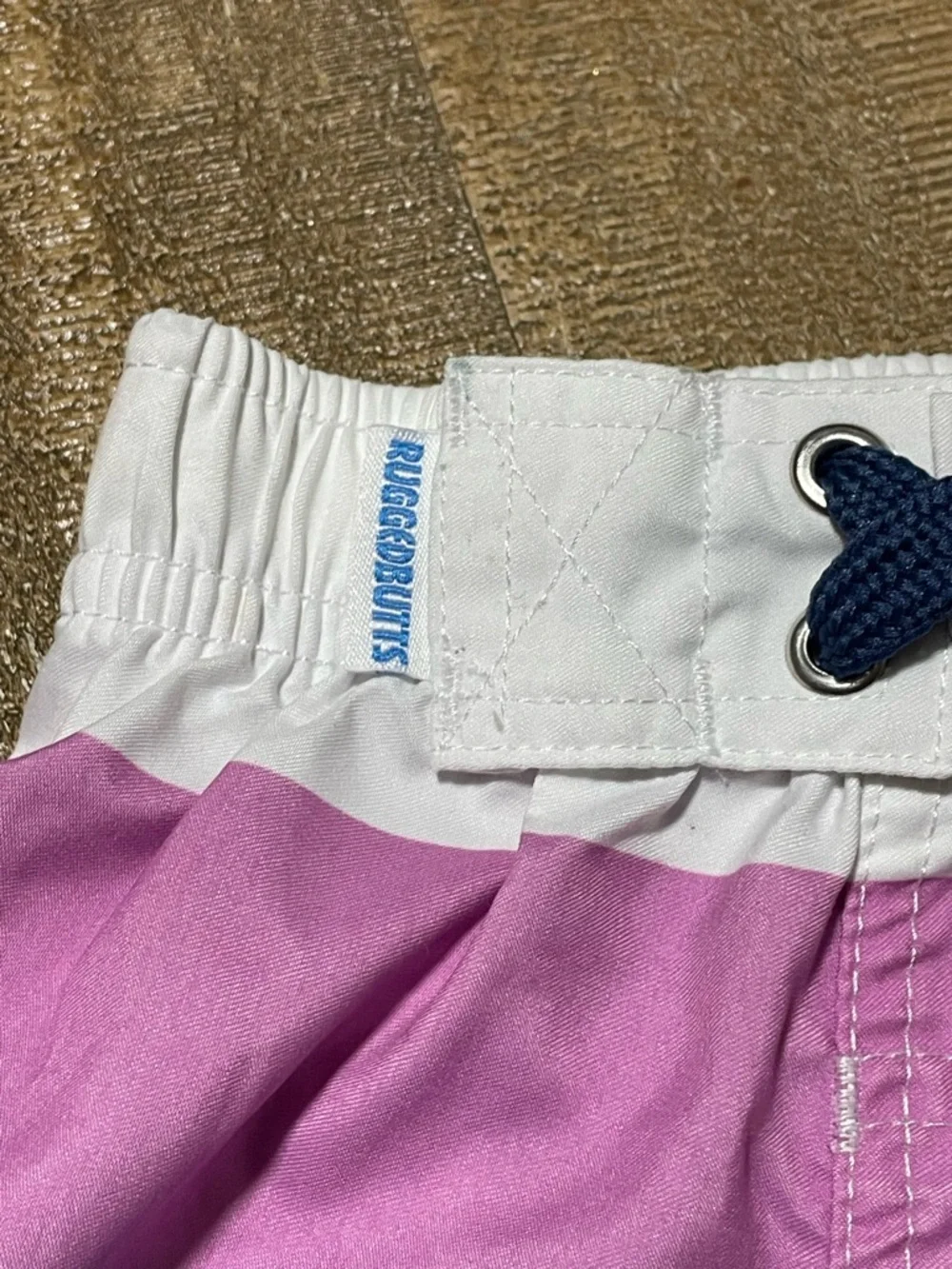 Ruggedbutts baby Colorblock Swim Shorts - Purple, Teal & White